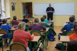 spotkanie policjantów z gimnazjalistami w Cieszynie