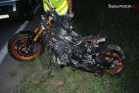 wypadek z udziałem motocykla