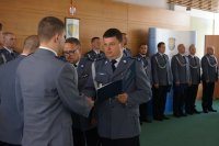 uroczystości święta policji w sali sesyjnej starostwa powiatu cieszyńskiego