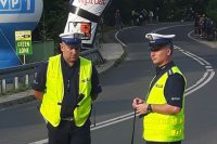 policjanci na trasie tour de pologne