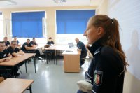 Policjantka z Niemiec w Szkole Policji w Katowicach