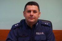 Komendant Komisariatu Policji w Wiśle podkom.Tomasz Domagała