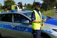 policjanci podczas działań EDWARD- europejskiego dnia bez ofiar śmiertelnych na drogach