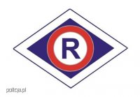 znak rychu drogowego - litera R w rombie