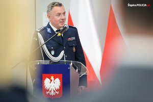 Komendant Wojewódzki Policji w Katowicach inspektor Tomasz Michułka